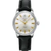 Longines Conquest Heritage 35mm en acero y piel