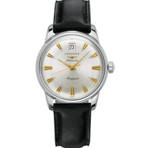 Longines Conquest Heritage 35mm en acero y piel