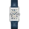 Longines Dolce Vita acero correa de cocodrilo azul