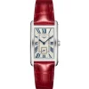 Longines Dolce Vita acero con correa piel roja