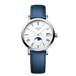 Longines Elegant Collection esfera blanca correa 30mm