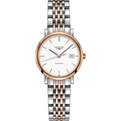 Longines Elegant 29mm en acero y oro rosa
