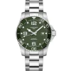 Longines Hydroconquest 41mm acero esfera verde