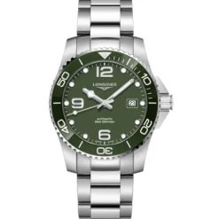 Longines Hydroconquest 41mm acero esfera verde