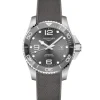 Longines Hydroconquest 43mm acero y caucho gris automático