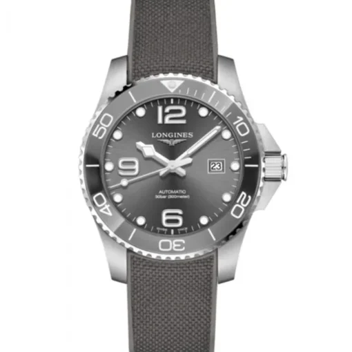 Longines Hydroconquest 43mm acero y caucho gris automático