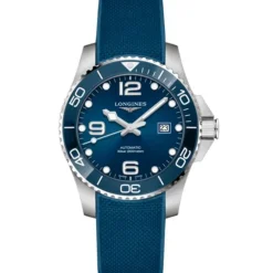 Longines Hydroconquest 43mm caucho azul automático