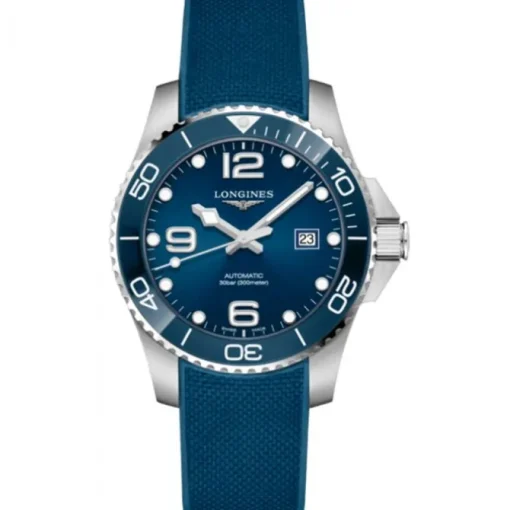 Longines Hydroconquest 43mm caucho azul automático