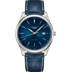 Longines Master Collection 42mm en azul con piel