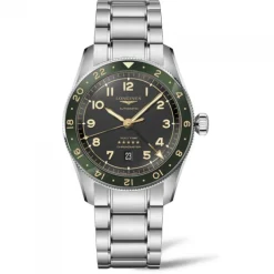Longines Spirit Zulu Time 42mm Acero Esfera Antracita
