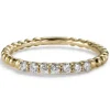 Media alianza "Bubbles" de oro amarillo con diamantes