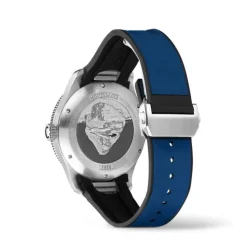 Montblanc 1858 Iced Sea Automatic Date Caucho Esfera Azul