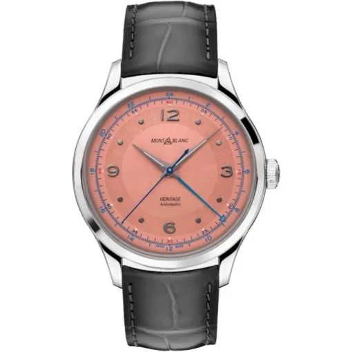 Montblanc Heritage GMT 40mm esfera salmón