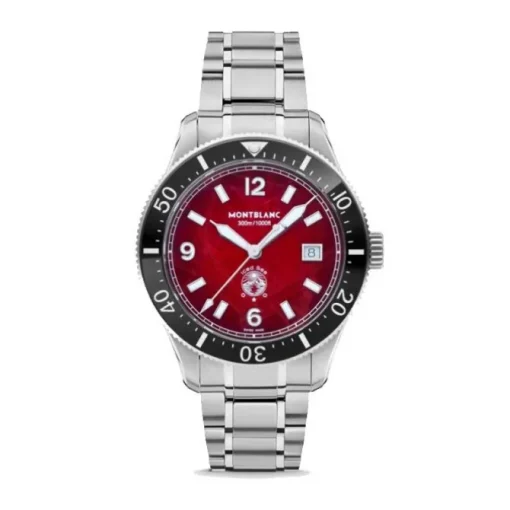 Montblanc Iced Sea Automatic Date Esfera Burdeos 41mm