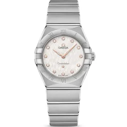 Omega Constellation Manhattan esfera plata 28mm