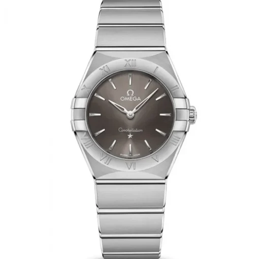 Omega Constellation Manhattan esfera gris 28mm