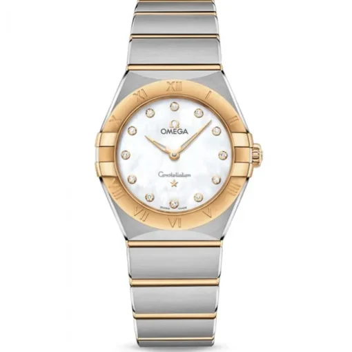 Omega Constellation Manhathan acero y oro 28mm