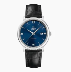 Omega De Ville Prestige esfera azul con correa 39mm
