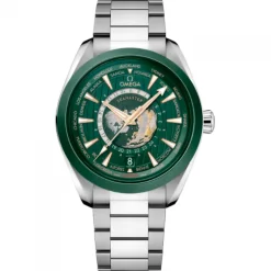 OMEGA Seamaster Aquaterra World Timer acero 43mm verde