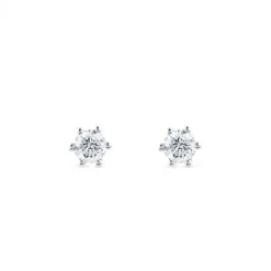 Pendientes de diamantes en oro blanco con 6 garras de 0,82 quilates