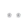 Pendientes de diamantes en oro blanco con 4 garras de 0,78 quilates