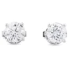 Pendientes de diamantes en oro blanco con 4 garras de 1,47 quilates