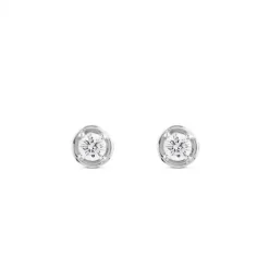 Pendientes de diamantes en oro blanco con 4 garras de 0,50 quilates