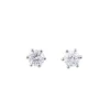 Pendientes de diamantes en oro blanco con 6 garras de 1,85 quilates