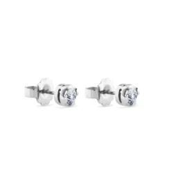Pendientes de diamantes en oro blanco con 4 garras de 0,78 quilates