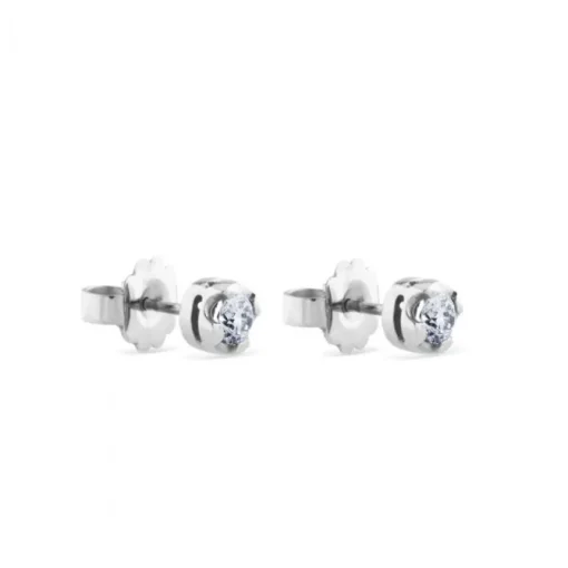 Pendientes de diamantes en oro blanco con 4 garras de 0,78 quilates