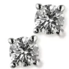 Pendientes de oro blanco y diamantes