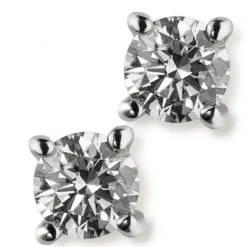 Pendientes de oro blanco y diamantes