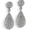 Pendientes de oro blanco con diamantes | Chocrón Joyeros