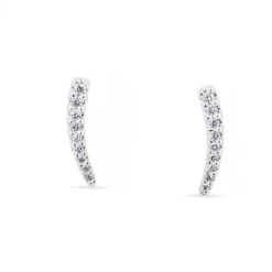 Pendientes de oro blanco con diamantes
