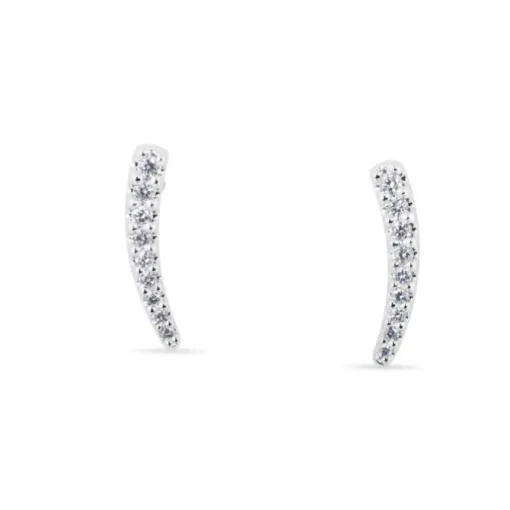 Pendientes de oro blanco con diamantes