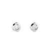Pendientes de oro blanco con diamantes en chatón 0,20 quilates