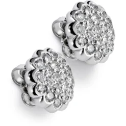 Pendientes de oro blanco con diamantes