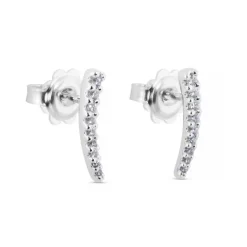 Pendientes de oro blanco con diamantes