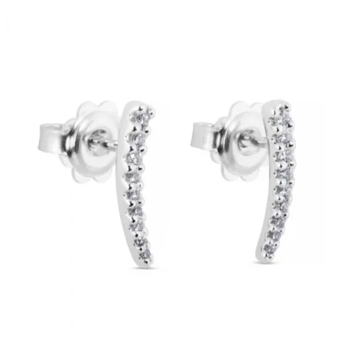 Pendientes de oro blanco con diamantes