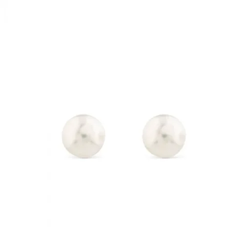 Pendientes de perlas Akoya en oro blanco (9/9,5 mm)