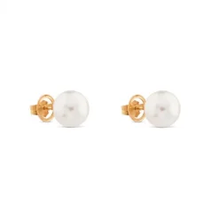Pendientes de perlas australianas en oro rosa (10/11 mm)