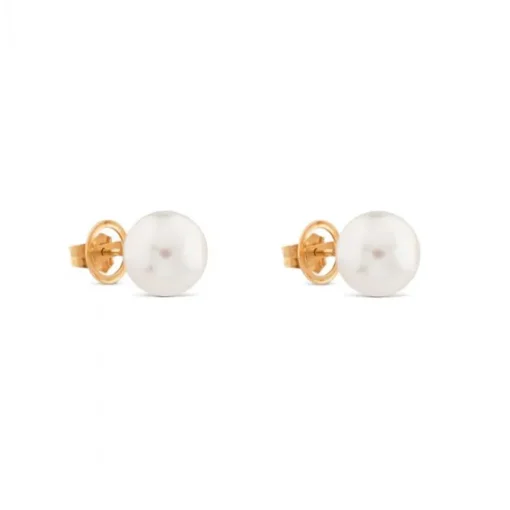 Pendientes de perlas australianas en oro rosa (10/11 mm)