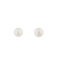 Pendientes de perlas en oro amarillo 4 mm
