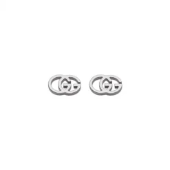 Pendientes Gucci GG Running de oro blanco