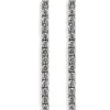 Pendientes riviere de oro blanco con diamantes