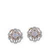 Pendientes "Soleil" de oro blanco y oro rosa con diamantes