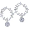 Pendientes "Universe" de oro blanco con diamantes