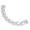 Pulsera ancha Art Decó de oro blanco con diamantes