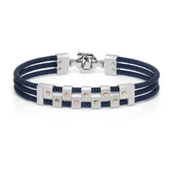 Pulsera Baraka Acero y Oro Rosa