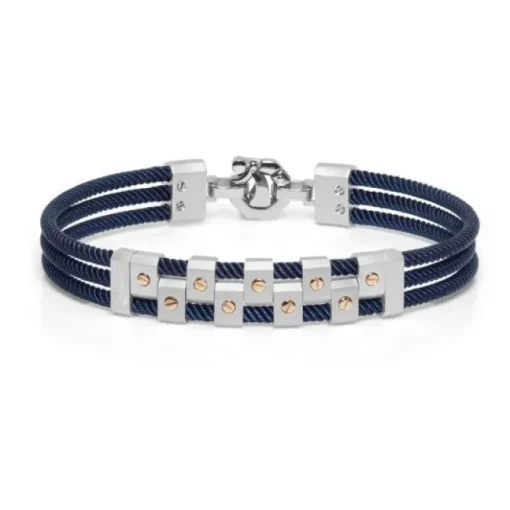 Pulsera Baraka Acero y Oro Rosa